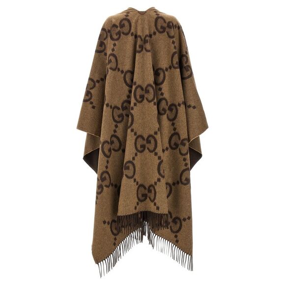 Gucci Women 'Jumbo Gg' Reversible Cape - Picture 2 of 4